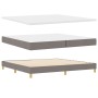 Cama Base de Muelles con Colchón Taupe 200x200 cm Tela | Foro24.es | Tu tienda online para hogar, jardín y más Foro24.es