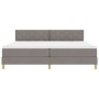 Cama Base de Muelles con Colchón Taupe 200x200 cm Tela | Foro24.es | Tu tienda online para hogar, jardín y más Foro24.es