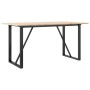 Mesa de comedor marco O madera maciza pino y acero 160x80x75cm en Mesas de comedor | Comprar online en Foru.es