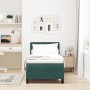 Cama Box Spring con colchón terciopelo verde oscuro 80x200 cm de , Camas y somieres - Ref: Foro24-3339071, Precio: 269,90 €, ...