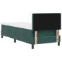 Cama Box Spring con colchón terciopelo verde oscuro 80x200 cm de , Camas y somieres - Ref: Foro24-3339071, Precio: 269,90 €, ...