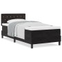 Cama Box Spring con colchón terciopelo negro 90x190 cm de , Camas y somieres - Ref: Foro24-3339076, Precio: 290,90 €, Descuen...