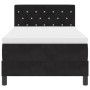 Cama Box Spring con colchón terciopelo negro 90x190 cm de , Camas y somieres - Ref: Foro24-3339076, Precio: 290,90 €, Descuen...