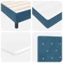 Cama Box Spring con colchón terciopelo azul oscuro 90x190 cm de , Camas y somieres - Ref: Foro24-3339078, Precio: 297,73 €, D...