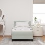 Cama Box Spring con colchón terciopelo gris claro 90x200 cm de , Camas y somieres - Ref: Foro24-3339080, Precio: 297,59 €, De...