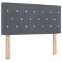 Cama Box Spring con colchón terciopelo gris oscuro 90x200 cm | Foro24.es | Tu tienda online para hogar, jardín y más Foro24.es