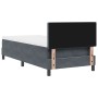 Cama Box Spring con colchón terciopelo gris oscuro 90x200 cm | Foro24.es | Tu tienda online para hogar, jardín y más Foro24.es