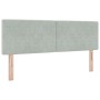 Cama Box Spring con colchón terciopelo gris claro 140x200 cm | Foro24.es | Tu tienda online para hogar, jardín y más Foro24.es