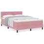 Cama Box Spring con colchón terciopelo rosa 160x200 cm | Foro24.es | Tu tienda online para hogar, jardín y más Foro24.es