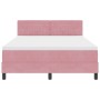 Cama Box Spring con colchón terciopelo rosa 160x200 cm | Foro24.es | Tu tienda online para hogar, jardín y más Foro24.es