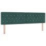 Cama Box Spring con colchón terciopelo verde oscuro 180x200 cm de , Camas y somieres - Ref: Foro24-3339125, Precio: 553,32 €,...
