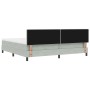 Cama Box Spring con colchón terciopelo gris claro 200x200 cm de , Camas y somieres - Ref: Foro24-3339128, Precio: 566,56 €, D...