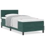 Cama Box Spring con colchón terciopelo verde oscuro 80x200 cm de , Camas y somieres - Ref: Foro24-3339137, Precio: 264,65 €, ...