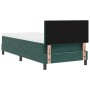 Cama Box Spring con colchón terciopelo verde oscuro 80x200 cm de , Camas y somieres - Ref: Foro24-3339137, Precio: 264,65 €, ...