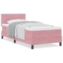 Cama Box Spring con colchón terciopelo rosa 80x200 cm de , Camas y somieres - Ref: Foro24-3339139, Precio: 274,02 €, Descuent...