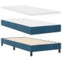 Cama Box Spring con colchón terciopelo azul oscuro 80x200 cm de , Camas y somieres - Ref: Foro24-3339138, Precio: 268,58 €, D...