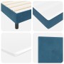 Cama Box Spring con colchón terciopelo azul oscuro 80x200 cm de , Camas y somieres - Ref: Foro24-3339138, Precio: 268,58 €, D...