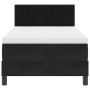 Cama Box Spring con colchón terciopelo negro 90x190 cm de , Camas y somieres - Ref: Foro24-3339142, Precio: 290,10 €, Descuen...