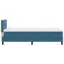 Cama Box Spring con colchón terciopelo azul oscuro 90x190 cm de , Camas y somieres - Ref: Foro24-3339144, Precio: 291,66 €, D...