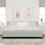 Cama Box Spring con colchón terciopelo gris claro 200x200 cm de , Camas y somieres - Ref: Foro24-3339194, Precio: 568,98 €, D...