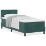 Cama Box Spring con colchón terciopelo verde oscuro 80x200 cm de , Camas y somieres - Ref: Foro24-3339203, Precio: 266,77 €, ...