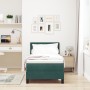 Cama Box Spring con colchón terciopelo verde oscuro 80x200 cm de , Camas y somieres - Ref: Foro24-3339203, Precio: 266,77 €, ...