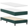 Cama Box Spring con colchón terciopelo verde oscuro 80x200 cm de , Camas y somieres - Ref: Foro24-3339203, Precio: 266,77 €, ...