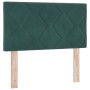 Cama Box Spring con colchón terciopelo verde oscuro 80x200 cm de , Camas y somieres - Ref: Foro24-3339203, Precio: 266,77 €, ...