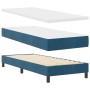 Cama Box Spring con colchón terciopelo azul oscuro 80x200 cm de , Camas y somieres - Ref: Foro24-3339204, Precio: 270,75 €, D...