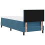 Cama Box Spring con colchón terciopelo azul oscuro 80x200 cm de , Camas y somieres - Ref: Foro24-3339204, Precio: 270,75 €, D...