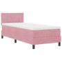 Cama Box Spring con colchón terciopelo rosa 80x200 cm de , Camas y somieres - Ref: Foro24-3339205, Precio: 276,22 €, Descuent...