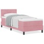 Cama Box Spring con colchón terciopelo rosa 80x200 cm de , Camas y somieres - Ref: Foro24-3339205, Precio: 276,22 €, Descuent...