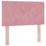 Cama Box Spring con colchón terciopelo rosa 80x200 cm de , Camas y somieres - Ref: Foro24-3339205, Precio: 276,22 €, Descuent...