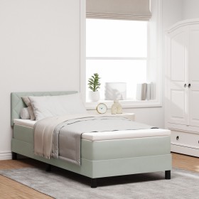 Comprar Cama Box Spring con colchón terciopelo
