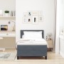 Cama Box Spring con colchón terciopelo gris oscuro 80x200 cm | Foro24.es | Tu tienda online para hogar, jardín y más Foro24.es