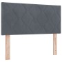 Cama Box Spring con colchón terciopelo gris oscuro 80x200 cm | Foro24.es | Tu tienda online para hogar, jardín y más Foro24.es