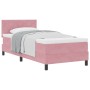 Cama Box Spring con colchón terciopelo rosa 80x200 cm de , Camas y somieres - Ref: Foro24-3339211, Precio: 311,13 €, Descuent...