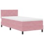 Cama Box Spring con colchón terciopelo rosa 80x200 cm de , Camas y somieres - Ref: Foro24-3339211, Precio: 311,13 €, Descuent...