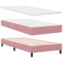 Cama Box Spring con colchón terciopelo rosa 80x200 cm de , Camas y somieres - Ref: Foro24-3339211, Precio: 311,13 €, Descuent...