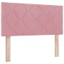 Cama Box Spring con colchón terciopelo rosa 80x200 cm de , Camas y somieres - Ref: Foro24-3339211, Precio: 311,13 €, Descuent...