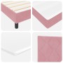 Cama Box Spring con colchón terciopelo rosa 80x200 cm de , Camas y somieres - Ref: Foro24-3339211, Precio: 311,13 €, Descuent...