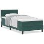 Cama Box Spring con colchón terciopelo verde oscuro 100x200 cm | Foro24.es | Tu tienda online para hogar, jardín y más Foro24.es