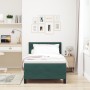 Cama Box Spring con colchón terciopelo verde oscuro 100x200 cm | Foro24.es | Tu tienda online para hogar, jardín y más Foro24.es