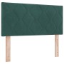 Cama Box Spring con colchón terciopelo verde oscuro 100x200 cm | Foro24.es | Tu tienda online para hogar, jardín y más Foro24.es