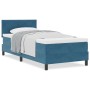 Cama Box Spring con colchón terciopelo azul oscuro 100x200 cm | Foro24.es | Tu tienda online para hogar, jardín y más Foro24.es