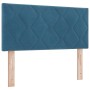 Cama Box Spring con colchón terciopelo azul oscuro 100x200 cm | Foro24.es | Tu tienda online para hogar, jardín y más Foro24.es