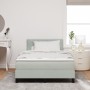 Cama Box Spring con colchón terciopelo gris claro 120x200 cm | Foro24.es | Tu tienda online para hogar, jardín y más Foro24.es