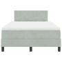 Cama Box Spring con colchón terciopelo gris claro 120x200 cm | Foro24.es | Tu tienda online para hogar, jardín y más Foro24.es