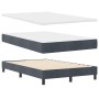 Cama Box Spring con colchón terciopelo gris oscuro 120x200 cm de , Camas y somieres - Ref: Foro24-3339231, Precio: 374,74 €, ...