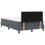 Cama Box Spring con colchón terciopelo gris oscuro 120x200 cm de , Camas y somieres - Ref: Foro24-3339231, Precio: 374,74 €, ...